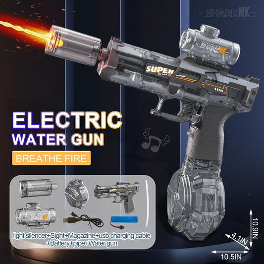 Electric Water Gun With light Sprays Flame