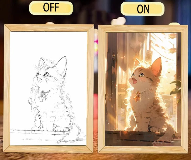 Cute Cat Kawaii Pets Light Painting