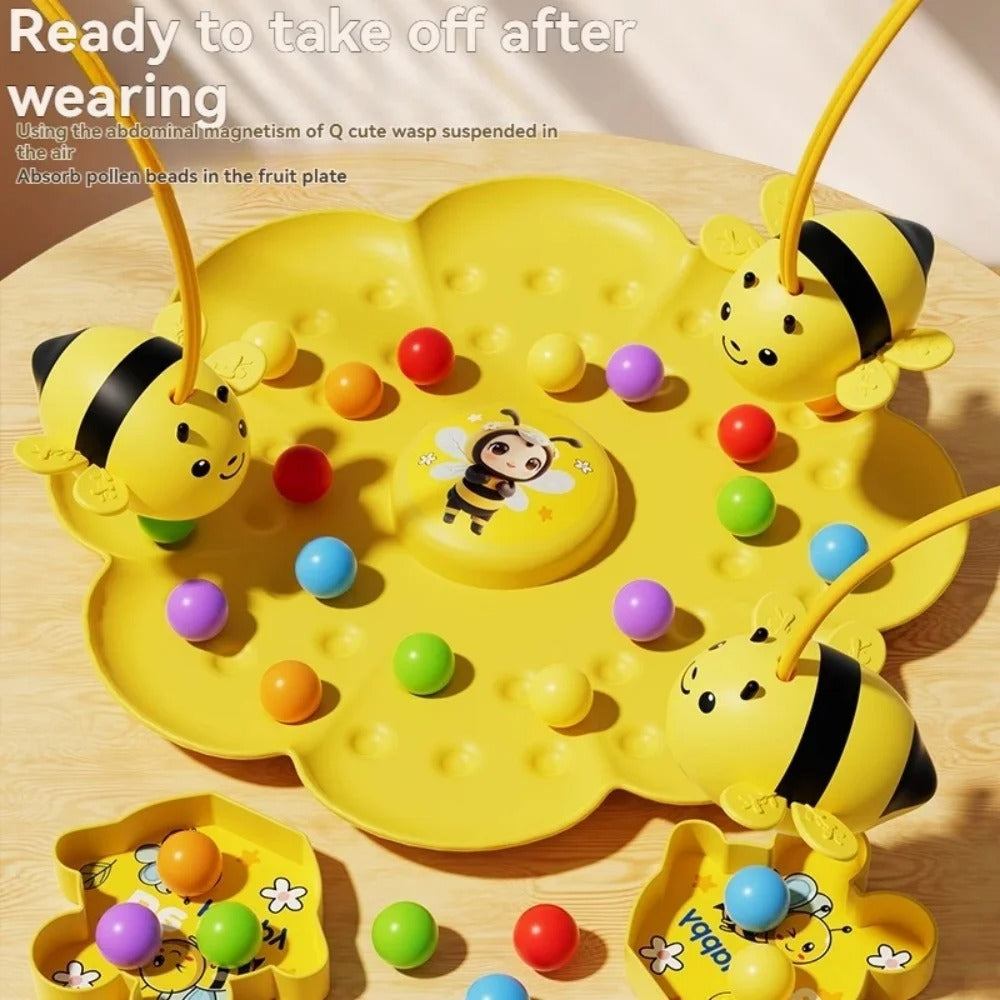 Bee Magnetic Toy Magnet Game with String