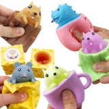 Funny Pumpkin Squirrel Astronaut Block Squeeze Anti-stress Toy