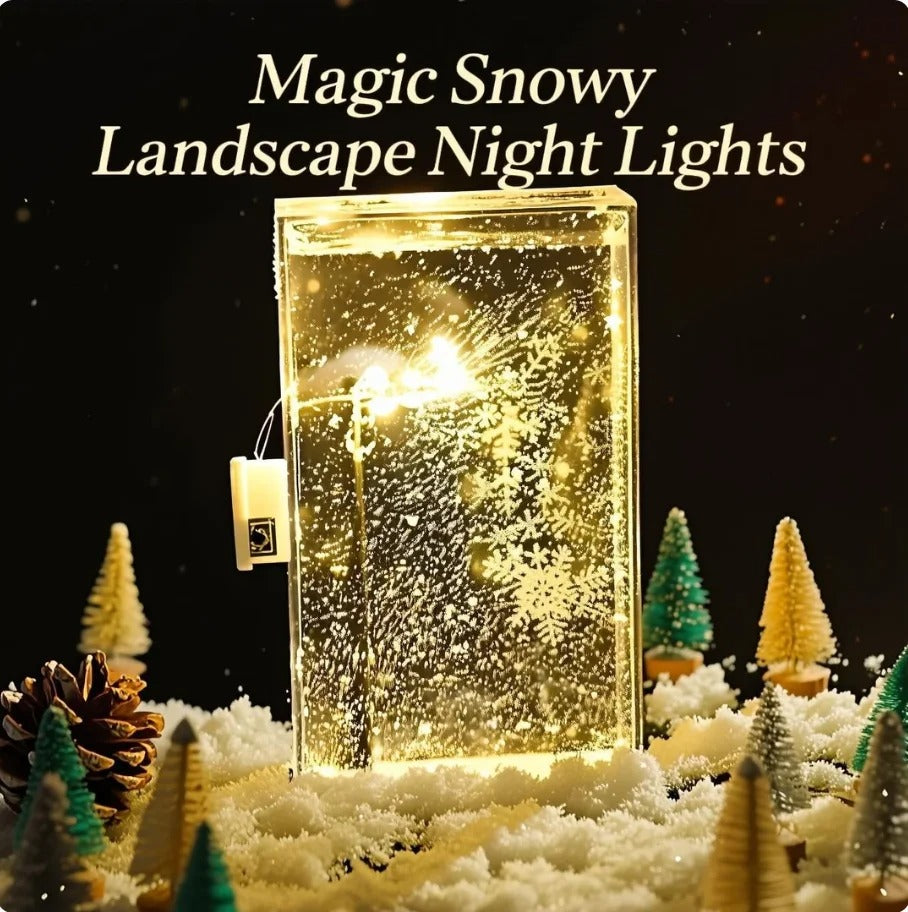 DIY Magic Snowy Landscape Night Light