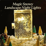 DIY Magic Snowy Landscape Night Light