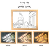 Three Color Dimming Luminous Mural Living Room Bedroom