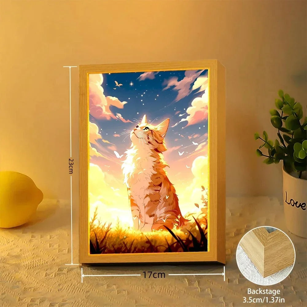 Cute Cat Kawaii Pets Light Painting