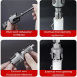 Integrated Internal & External Pipe Threading Tool