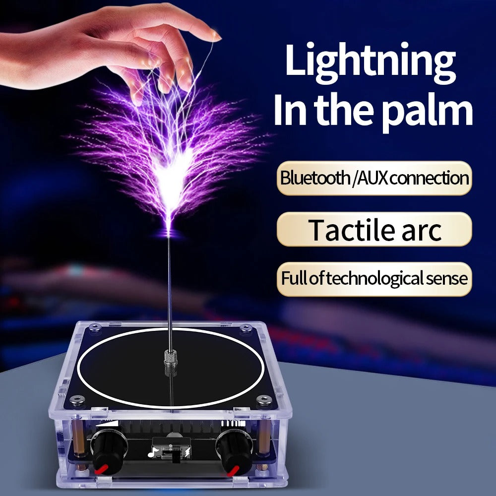 Music Tesla Coil Bluetooth/AUX Dual Mode Music Box Artificial Lightning