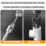 Integrated Internal & External Pipe Threading Tool