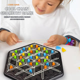 Triangle Link Chess Tabletop Puzzle Game Family Parent-Child Interactive Game