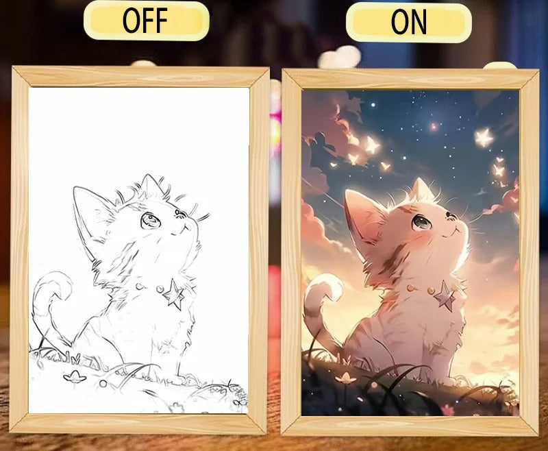 Cute Cat Kawaii Pets Light Painting