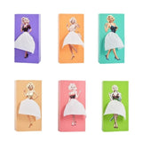 Anime Girl Tissue Dispenser with Elegant Fluffy Skirt Tissue Box