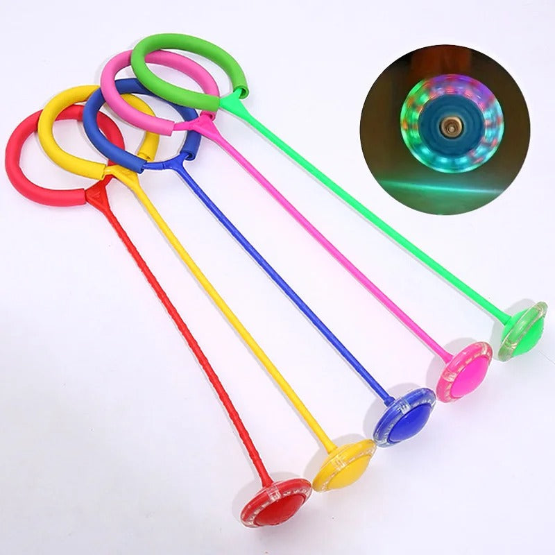 One Foot Flashing Skip Ball Jump Ropes Kids Glowing Bouncing Balls