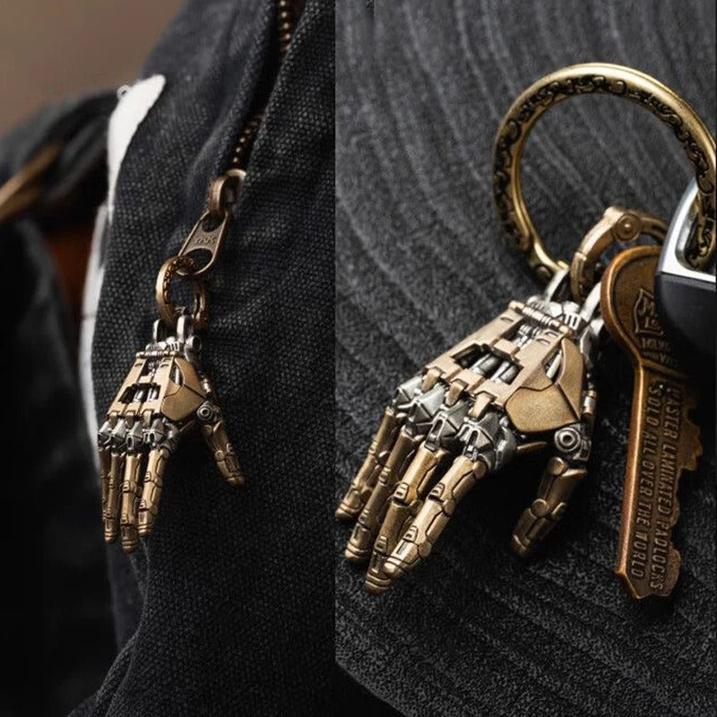 Robot Hand With Movable Fingers Mechanical Bionic Hand Pendant