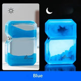 Luminous quicksand fluorescent gas lighter windproof