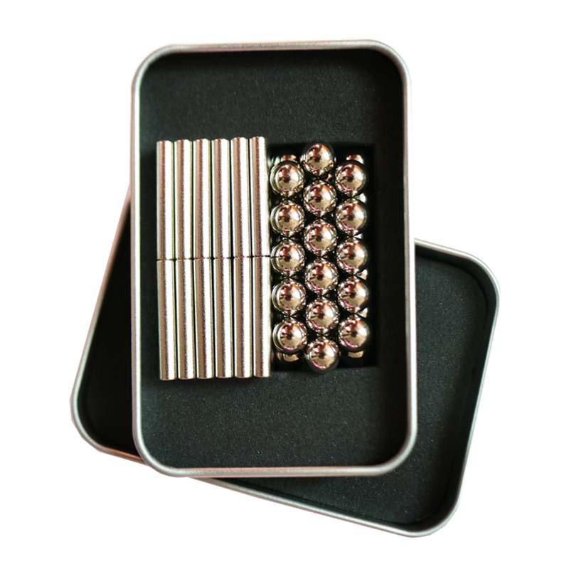 Creative Magnetic Sticks And Steel Spheres - 76pcs