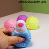 Funny Pumpkin Squirrel Astronaut Block Squeeze Anti-stress Toy