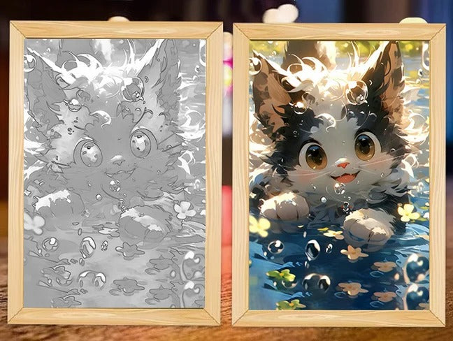 Cute Cat Kawaii Pets Light Painting