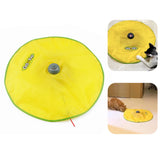 Automatic Motion-Activated Interactive Cat Toy with Moving Fabric and Feather