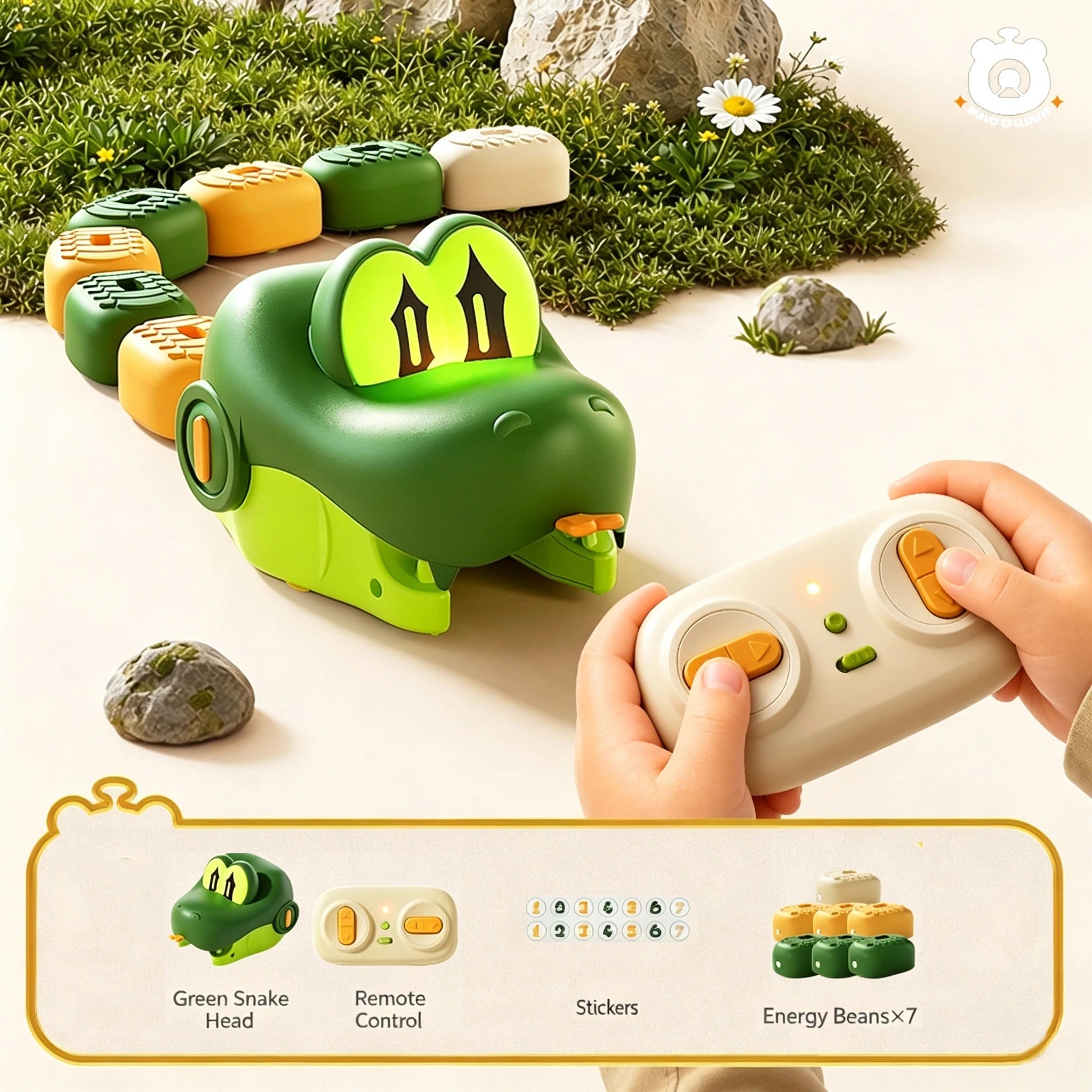 Magnetic Hungry Snake RC Car Toy Players Competitive Battle Greedy Snake