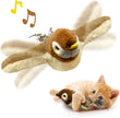 Interactive Cat Toys Rechargeable Electric Chirping Flapping Wings