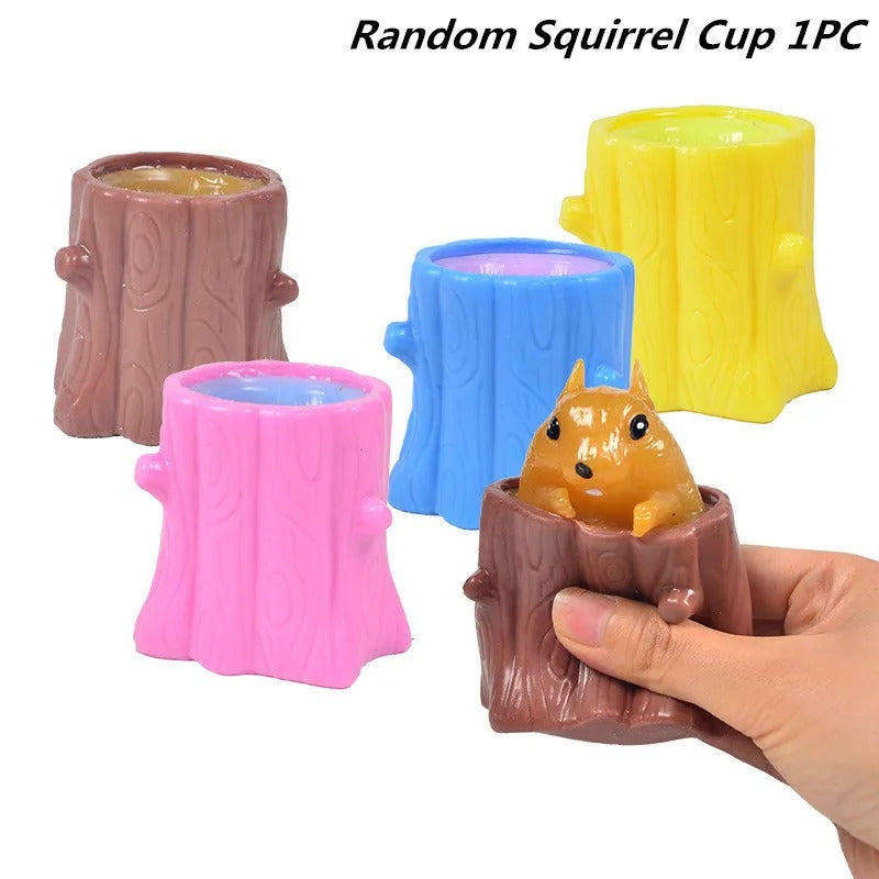 Funny Pumpkin Squirrel Astronaut Block Squeeze Anti-stress Toy