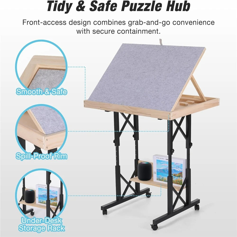 Large Cat Desk Bed Sturdy Rotating Cat Desk Perch Supports up to 50 lbs