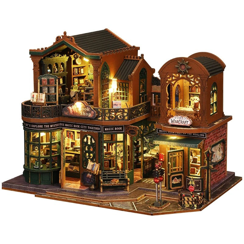 DIY Twilight Bookstore Dollhouse Handmade