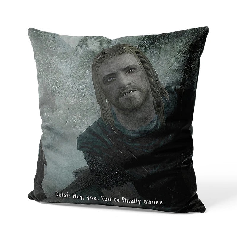 You're Finally Awake Bedroom Couch Sofa Square Pillow Case