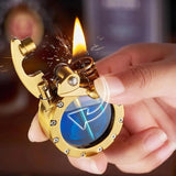 Retro Transparent Oil Tank Rocker Kerosene Lighter