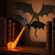 Dragon Bookshelf Nook Light, 3D Printed Dragon Sculpture with Spread Wings