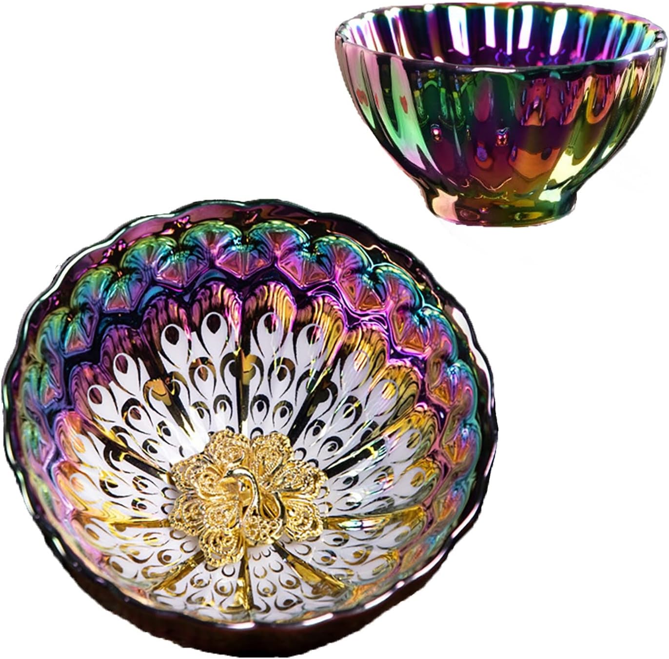 Colorful Glazed Ceramic Jianzhan Teacup