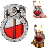 Retro Transparent Oil Tank Rocker Kerosene Lighter
