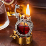 Retro Transparent Oil Tank Rocker Kerosene Lighter