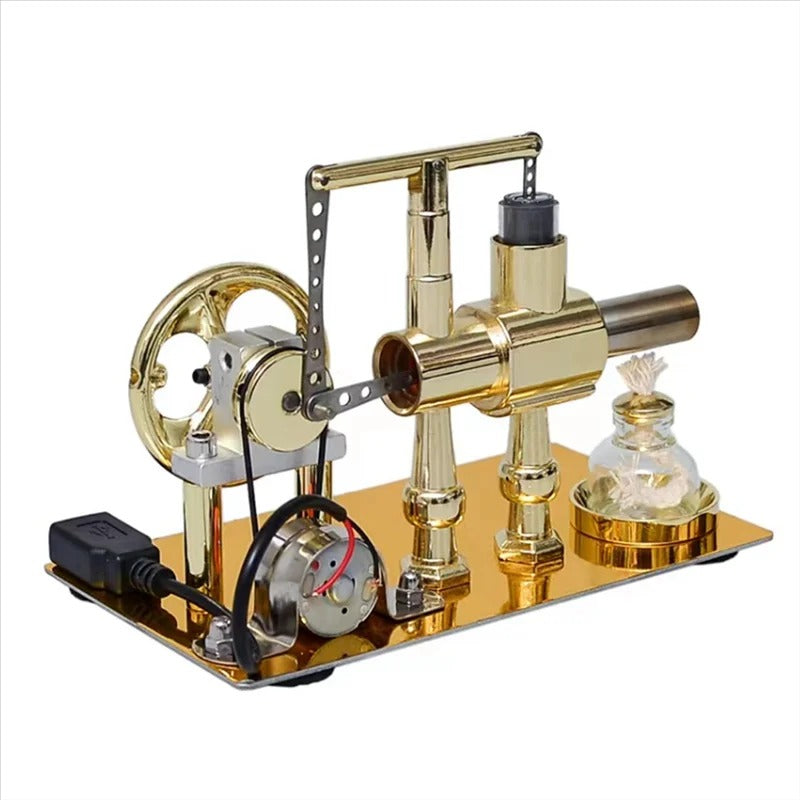 Durable-Hot Air Single Cylinder Stirling Engine