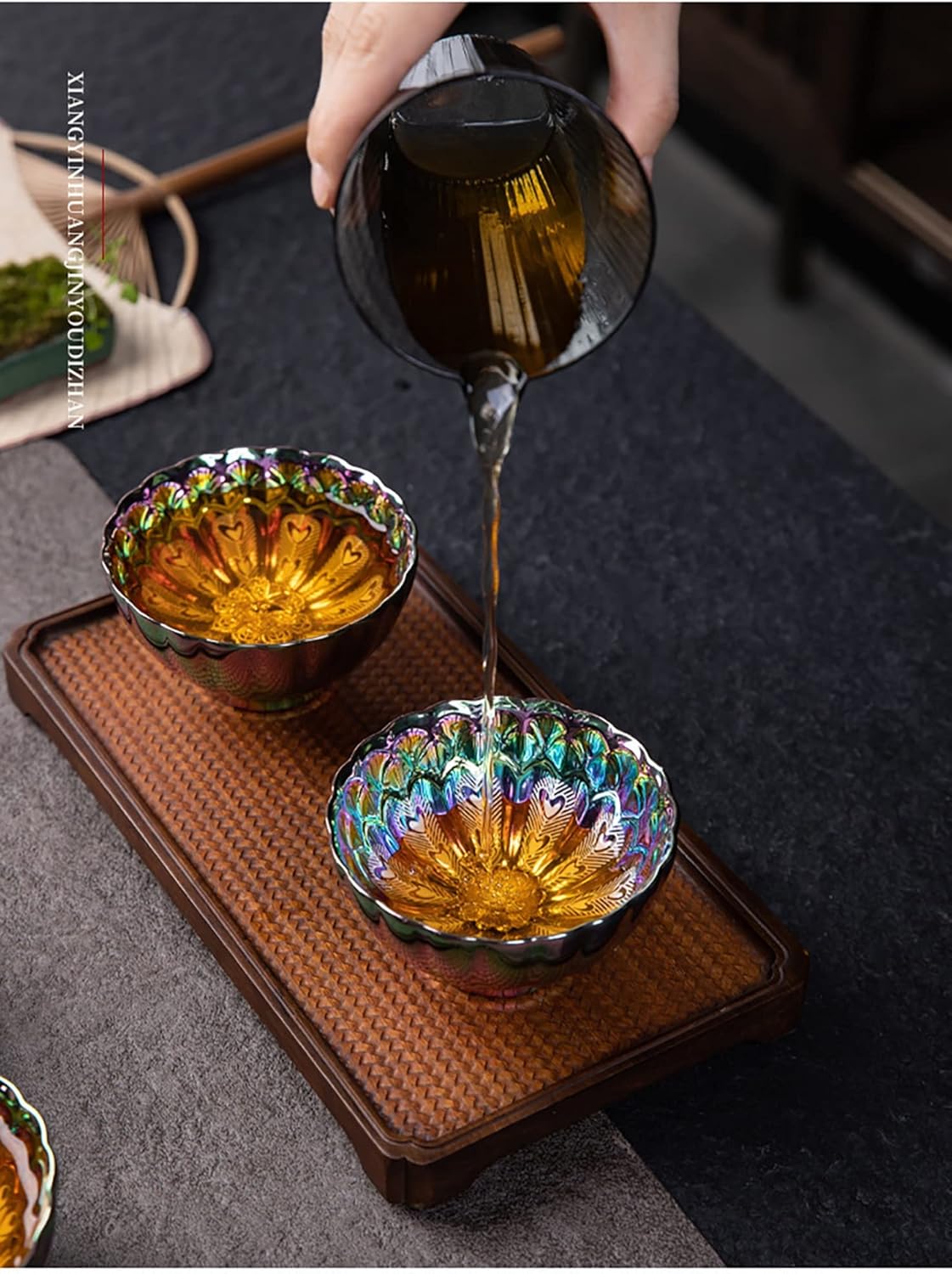 Colorful Glazed Ceramic Jianzhan Teacup