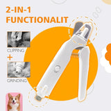 Pet Nail Clippers with 2 LED Lights