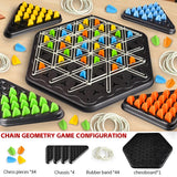 Triangle Link Chess Tabletop Puzzle Game Family Parent-Child Interactive Game
