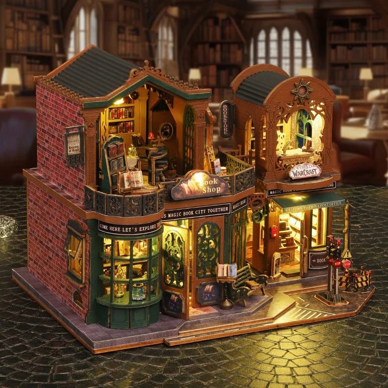 DIY Twilight Bookstore Dollhouse Handmade