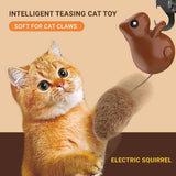 Electronic Squirrel Automatic Teasing Toy for Cat