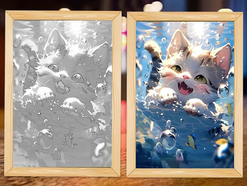 Cute Cat Kawaii Pets Light Painting