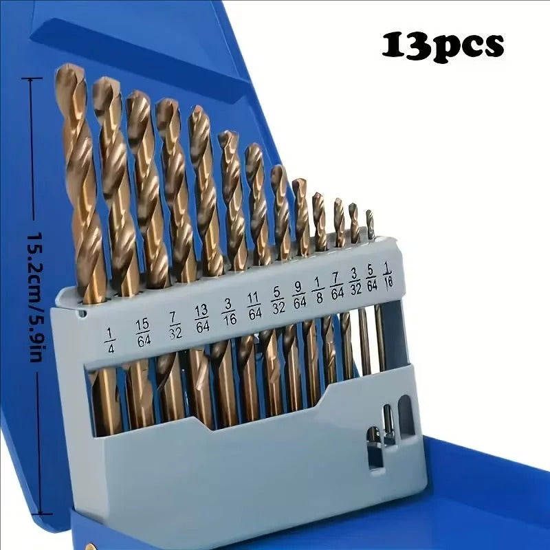 13 Piece Multi-Purpose Drill Bit Set