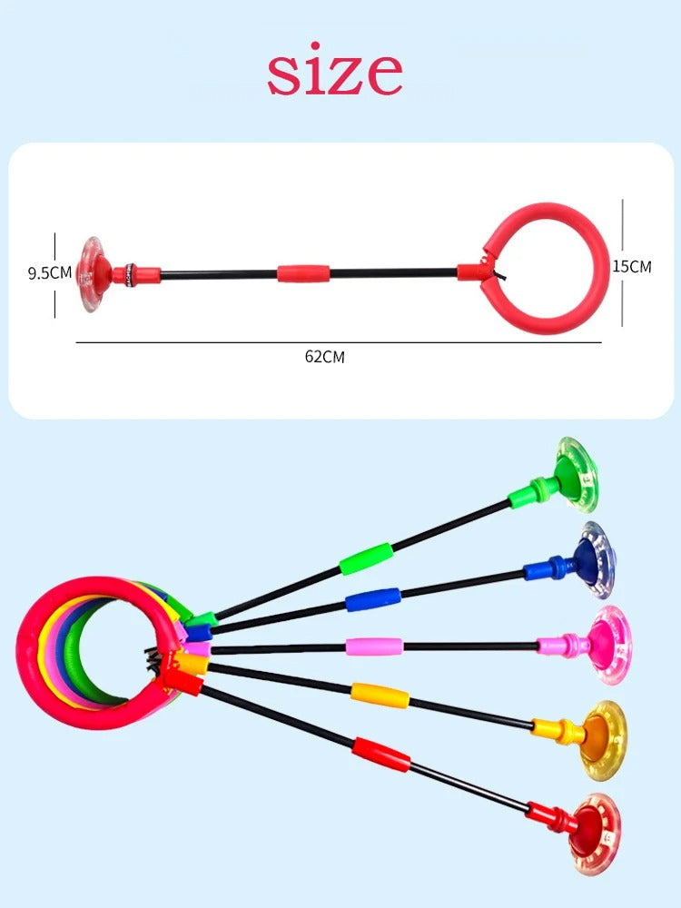One Foot Flashing Skip Ball Jump Ropes Kids Glowing Bouncing Balls