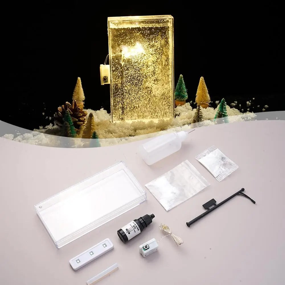 DIY Magic Snowy Landscape Night Light