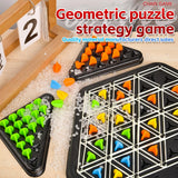 Triangle Link Chess Tabletop Puzzle Game Family Parent-Child Interactive Game