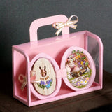 Handmade Walnut Shell Doll House--mini library, tiny World inside walnuts