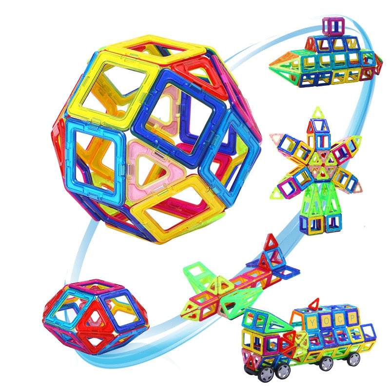 184pcs-110pcs Mini Magnetic Designer Construction Set