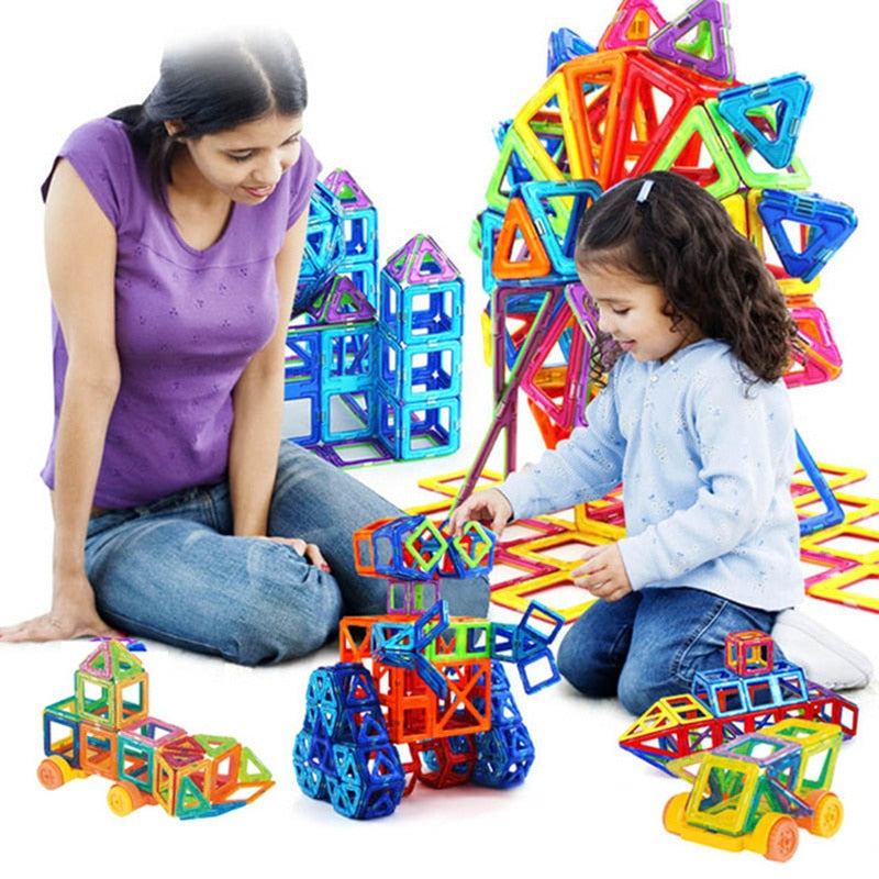 184pcs-110pcs Mini Magnetic Designer Construction Set