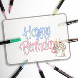 Double Line Contour Color Pen 12pcs/Set