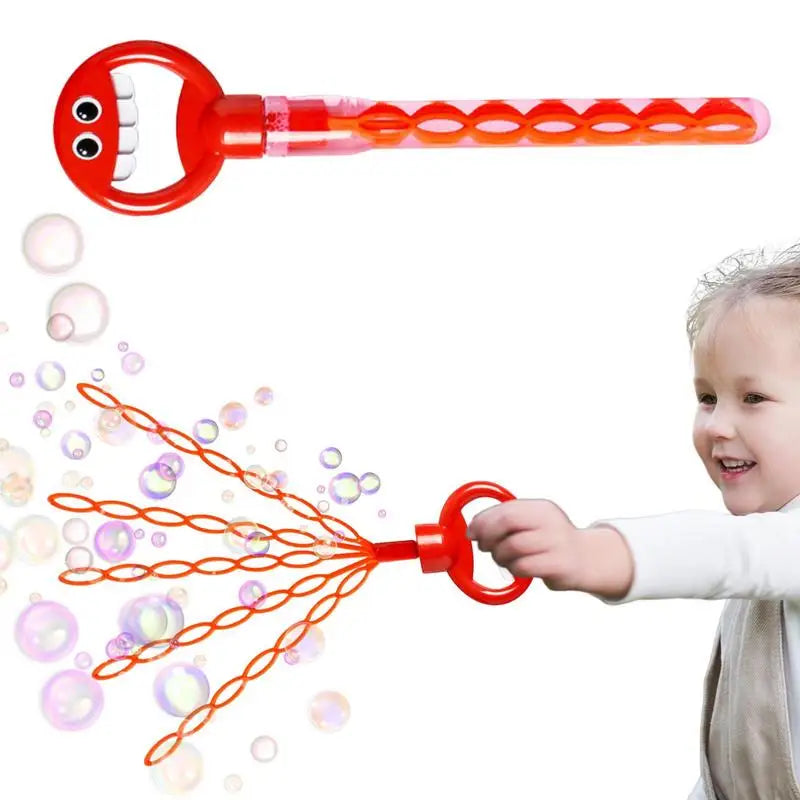 2-Pcs Wand 32 Holes Handheld Smiling Face Bubble Stick