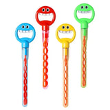 2-Pcs Wand 32 Holes Handheld Smiling Face Bubble Stick
