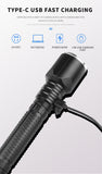 Powerful Zoomable Torch Rechargeable Flashlights Waterproof